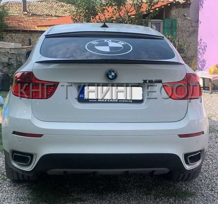 Спойлер за багажник бмв х6 е71 / bmw x6 e71 spoiler / добавка / лип