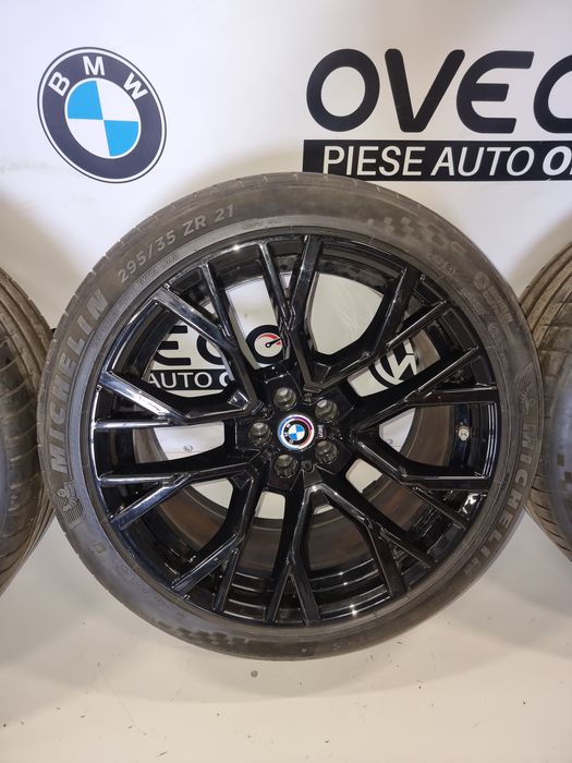 Jante aliaj + cauciucuri vara + senzori 2 lățimii 21 R cu R22 BMW X5 F95  G05 / X6 F96 G06 cod 8090796 , 8090717