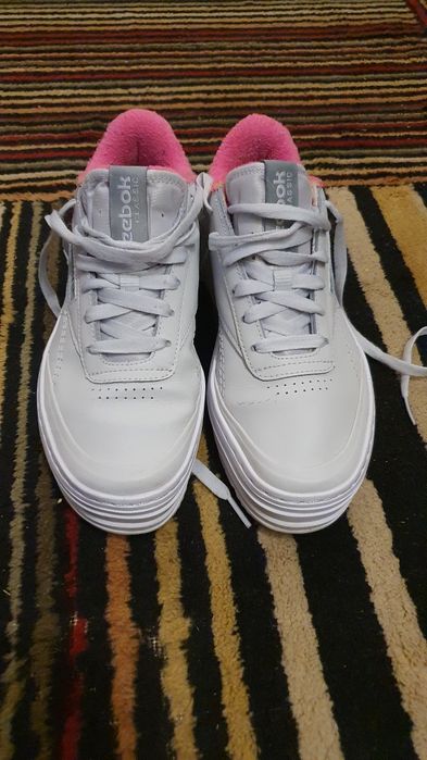 Reebok Сникърси Club C Double Geo GZ3669 Сив