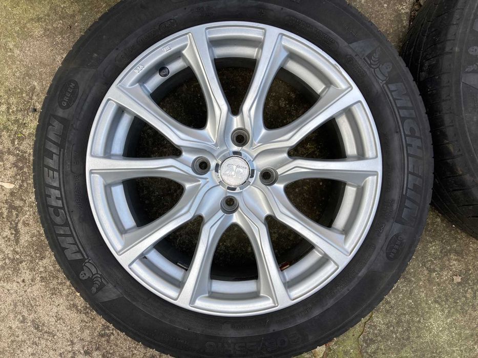 Jante aliaj 16” 4x114.3 cu anvelope vara Michelin 205/55 R16 – set 4 buc