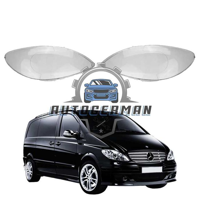 Капаци фарове Mercedes VITO 639 (08-11) стъкло фар крушки Мерцедес Вито xenon