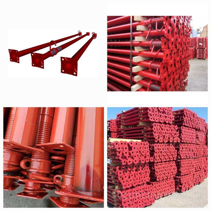 Телескопическая стойка оцинкованная, домкрат