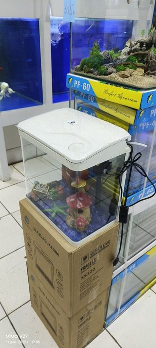 Akvarium 15 litrov s lampoy I filtr