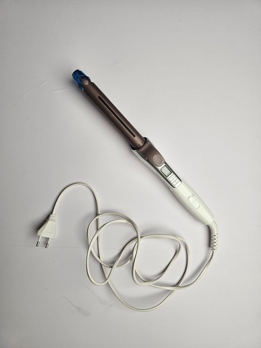 Ondulator ROWENTA Premium Care CF3810F0, 200 grade, invelis keratina, alb-roz