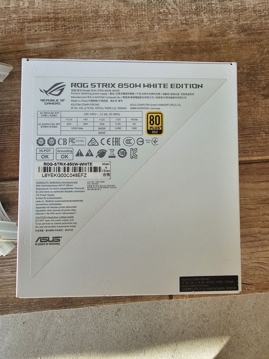 Захранване за компютър,Asus Rog Stix 850W