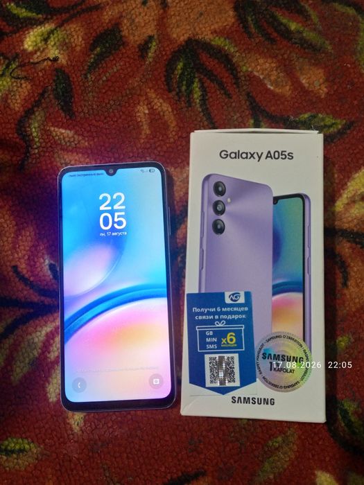 Samsung A05s 4GB/128GB Karòpka Bor Xolati O'rtacha Aybi Yo'q Sotiladi.