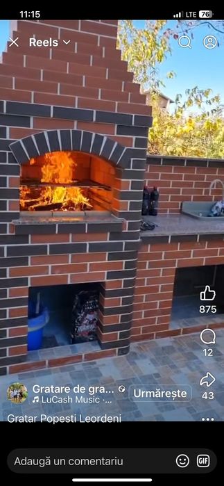 Gratare,zidite,caramida ,moderne.seminee