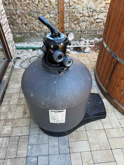 Filtru piscină AstralPool Galactic 600 mm – 14 m³/h, vană cu 6 căi