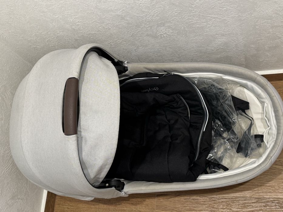 Cybex Кош за новородено Cot S Lux Stone Grey