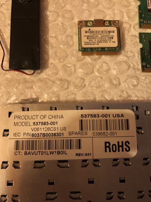 Piese laptop HP tastatura,wi fi, ram ddr2,dvd-rw,speaker,interposer