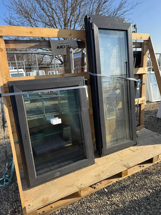 Usi geamuri termopan noi culoare gri antracit de la 400 lei