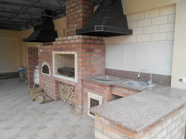 ОЧАГИ.Летние кухни. Барбекю.