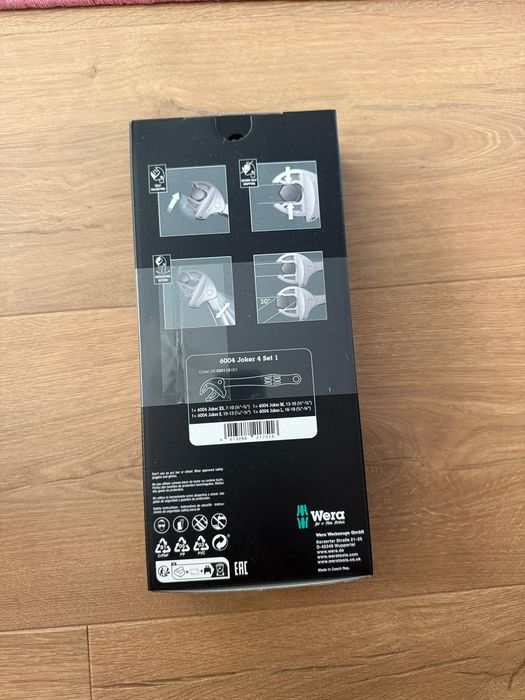 Set chei reglabile cu clichet, 4 bucati, Wera 6004 Joker 4