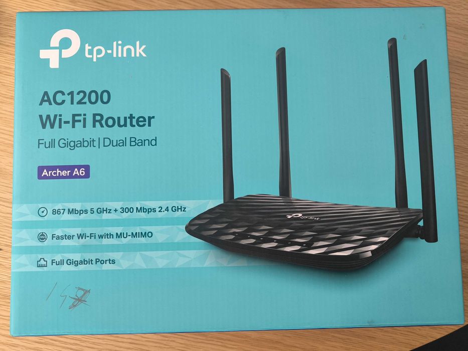 Router TP-Link, AC1200, Archer A6