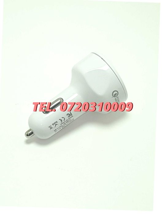 Incarcator Universal Masina Auto 4 Porturi Bricheta Usb Qc Fastcharge