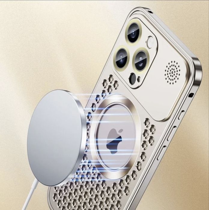 Алюминиевый чехол для Iphone 15 pro max