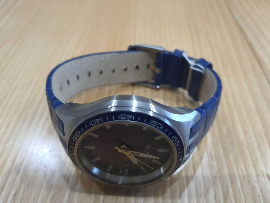 Swatch Irony Big YTS408 “New Bigberry” –  нов, син циферблат, дата