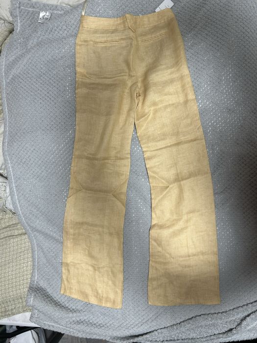 брюки клеш 100% лен