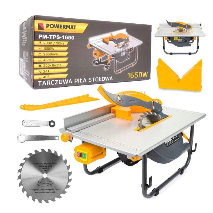 Fierastrau circular de banc, putere 1650 W, Powermat