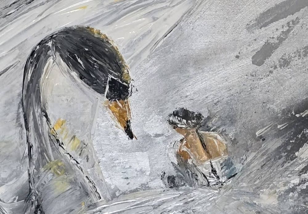 Tablou pictat manual balet