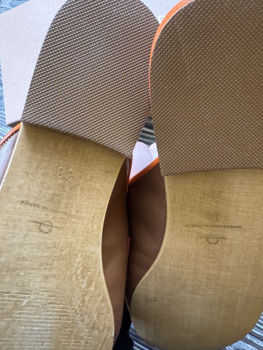 Дамски кожени чехли Elina Linardaki