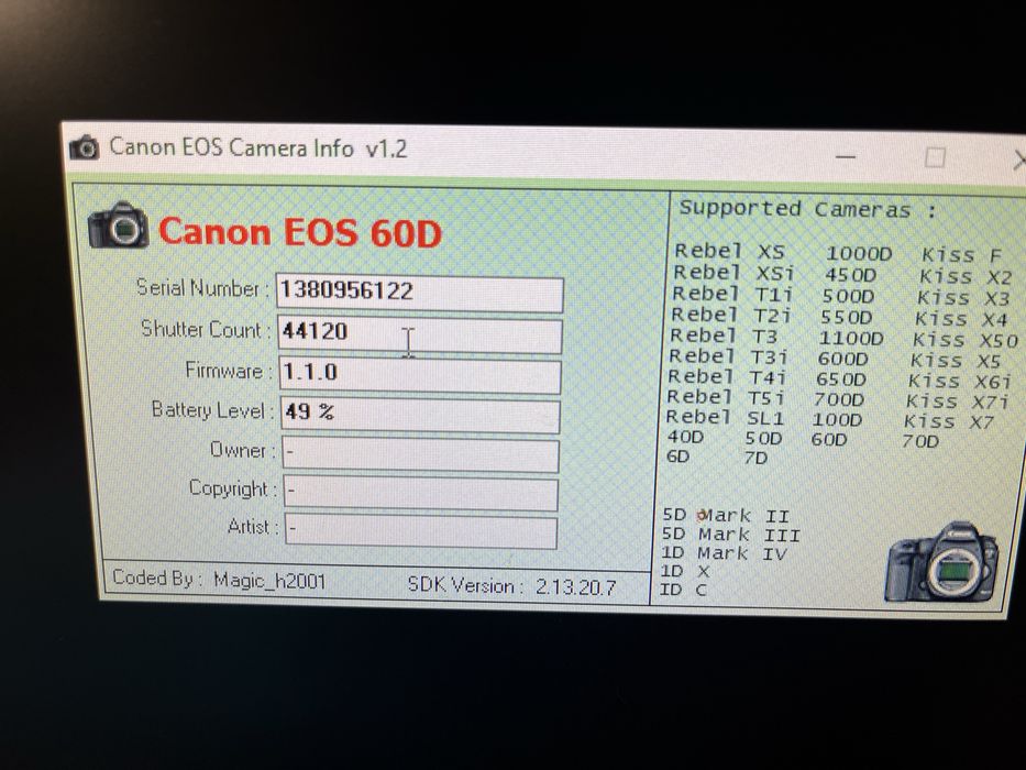 Canon EOS 60D 17-85