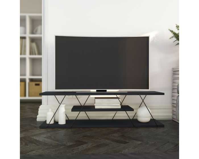 Модерен ТВ шкаф Tars - Цветове: Орех, Бял, Черен - Промоция!