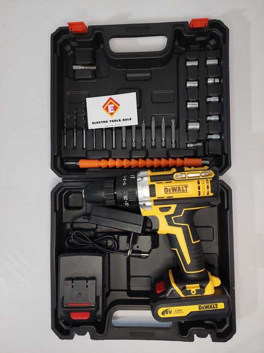 Ударный аккумуляторный шуруповерт DEWALT 48  v с набором shurupavyort