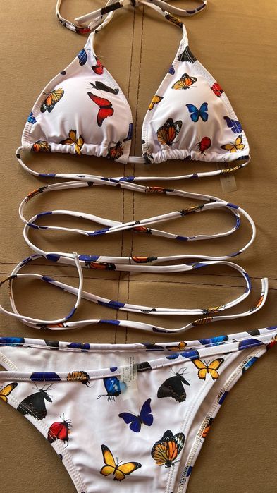 Секси бански на пеперуди и  паяжина