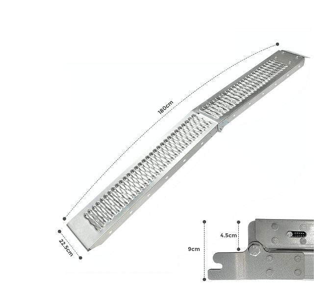 Сгъваема двойна метална рампа рампи 400кг за атв бъги