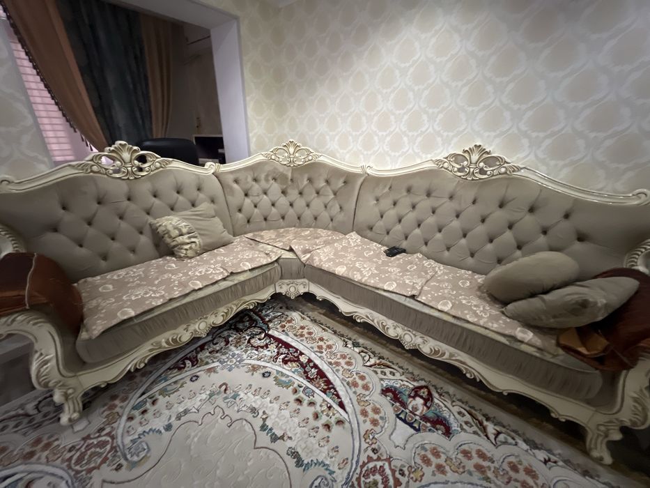 Угловой диван с креслом