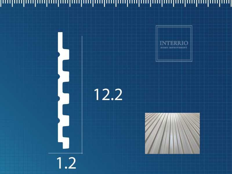 Riflaj / Panou Decorativ riflat din polimer rigid