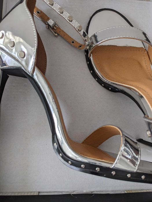 Sandale Missguided argintii 38 – noi