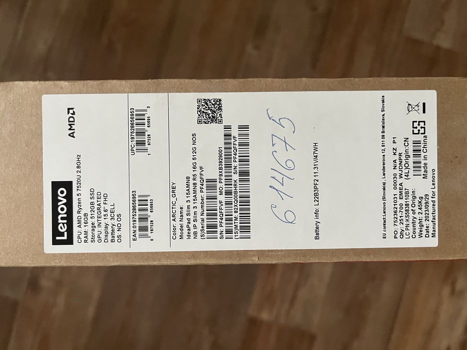 Ноутбук Lenovo Ideapad slim 3