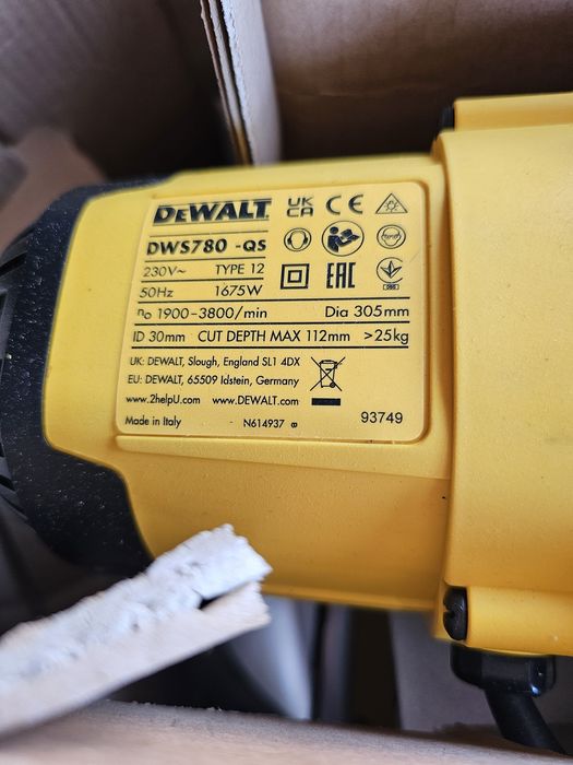 Circular dewalt DWS780 qs