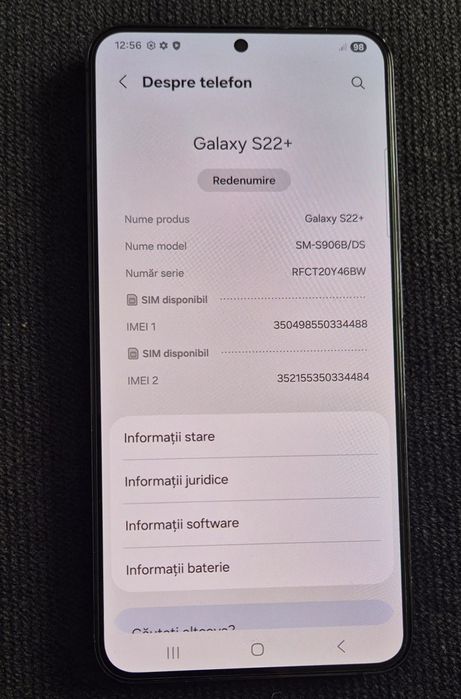 Vand Samsung S22+ 5G 256GB