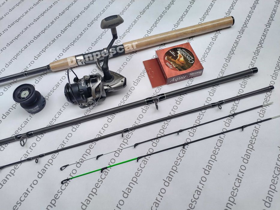 SET FEEDER PRO FL Lanseta FALCONS 3m 180gr cu Mulineta LA4000 SI FIR