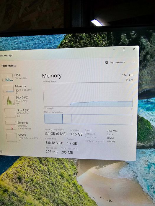 Sistem gaming light Ryzen 2600, 16gb, SSD, HDD gtx 1660 6gb !