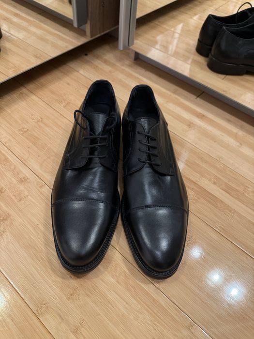 Pantofi negri eleganti cu siret superbi John Bakery Italia