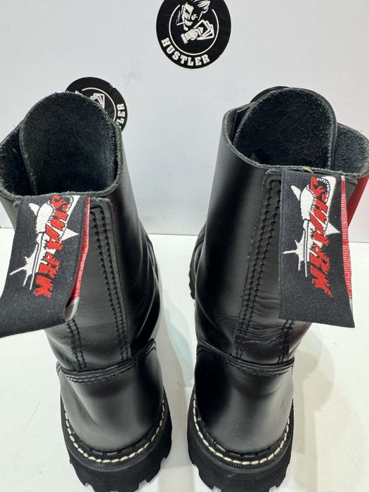 Кубинки  от естествена кожа с метално бомбе NAGABA ,,SHARK " . Номер 43