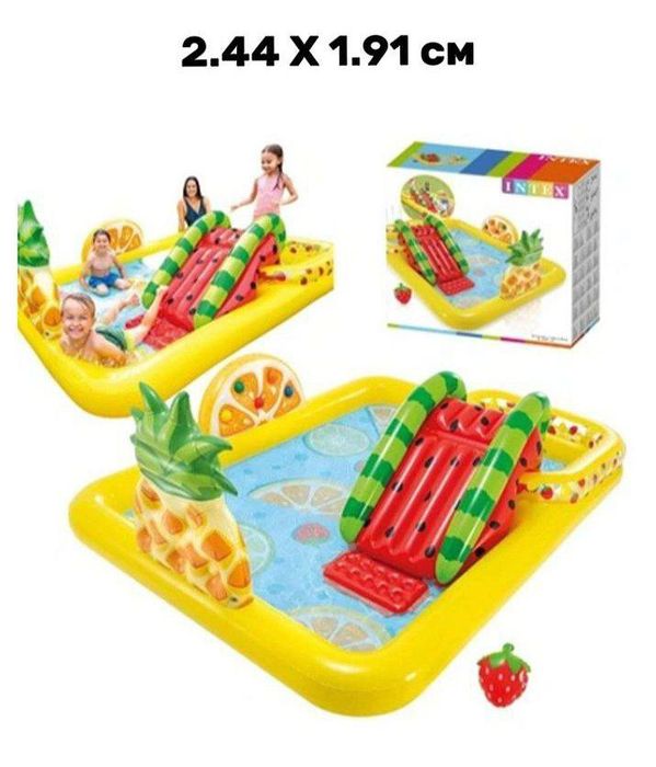 Бассейн детский.Надувной игровой центр Intex