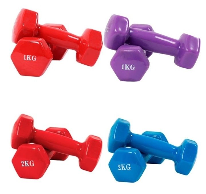 Гантель, цветные, для фитнеса