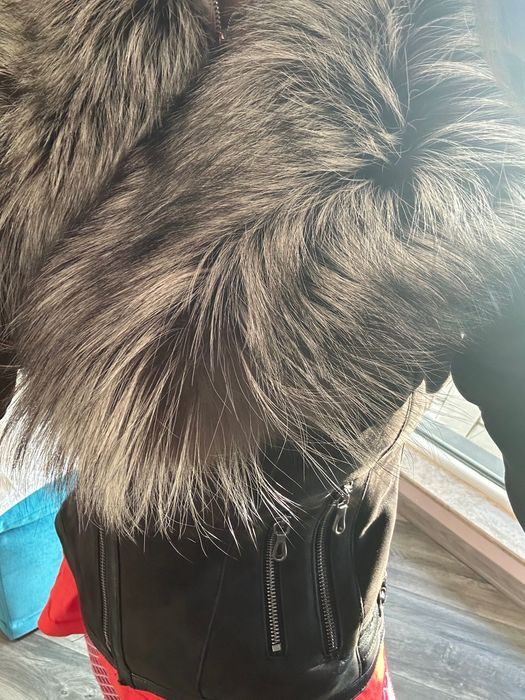 Дамско кожено яке лисица