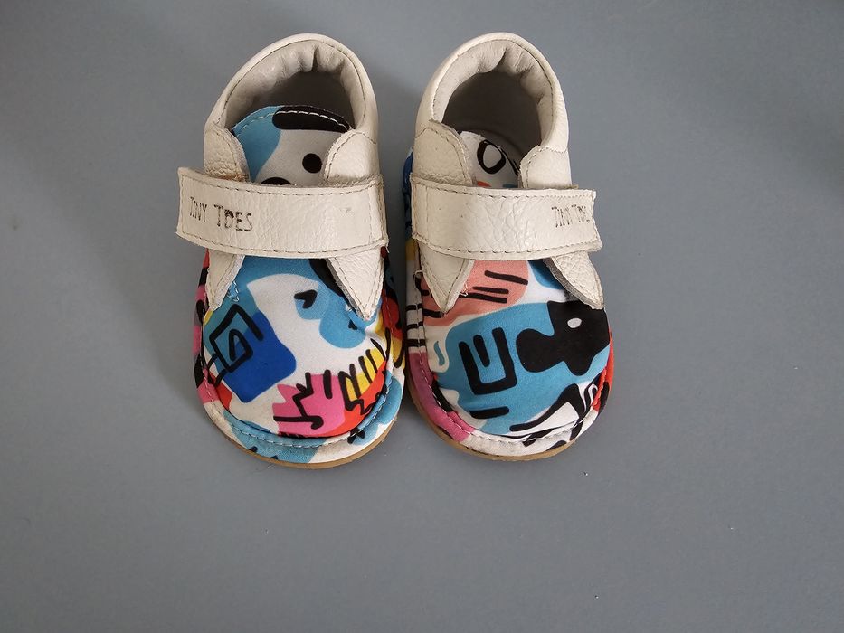 Pantofi piele-textil bebe nr 19