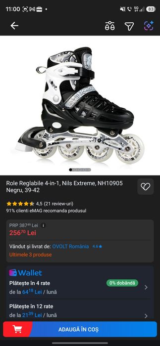 Role 4 in 1 , petine , roler skate clasic tuff 6 7