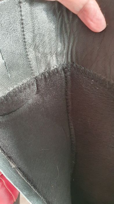 Червени ботуши, естествена кожа, номер 38