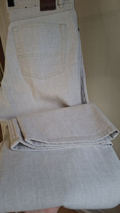 Джинсы из льна Brax Carlos