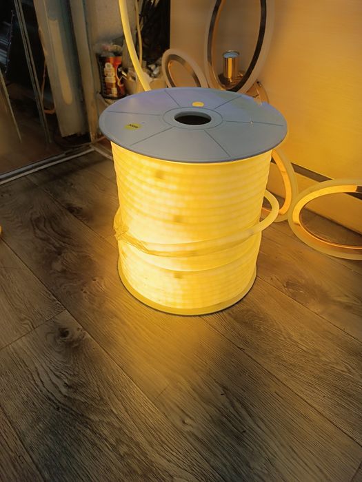 Неон лэд лента лед подсветка акрил neon led lenta metraj dumaloq gibki