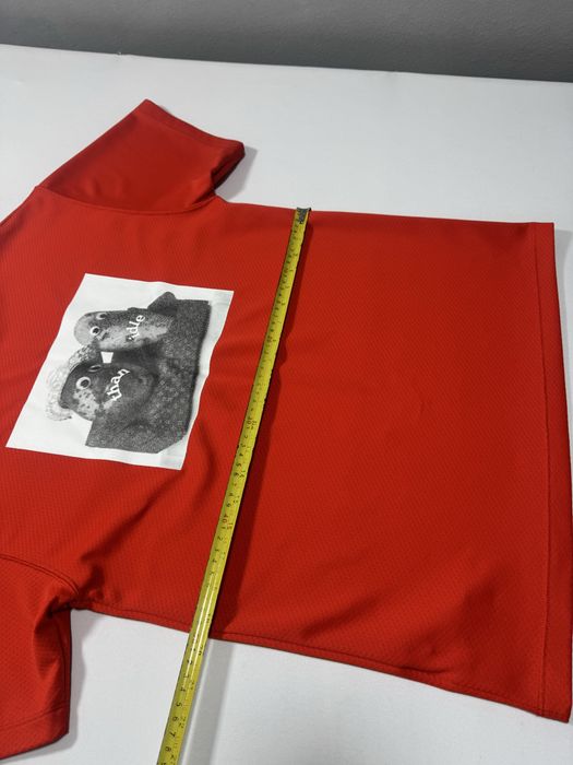 Tricou nike acg than idle orange & white print