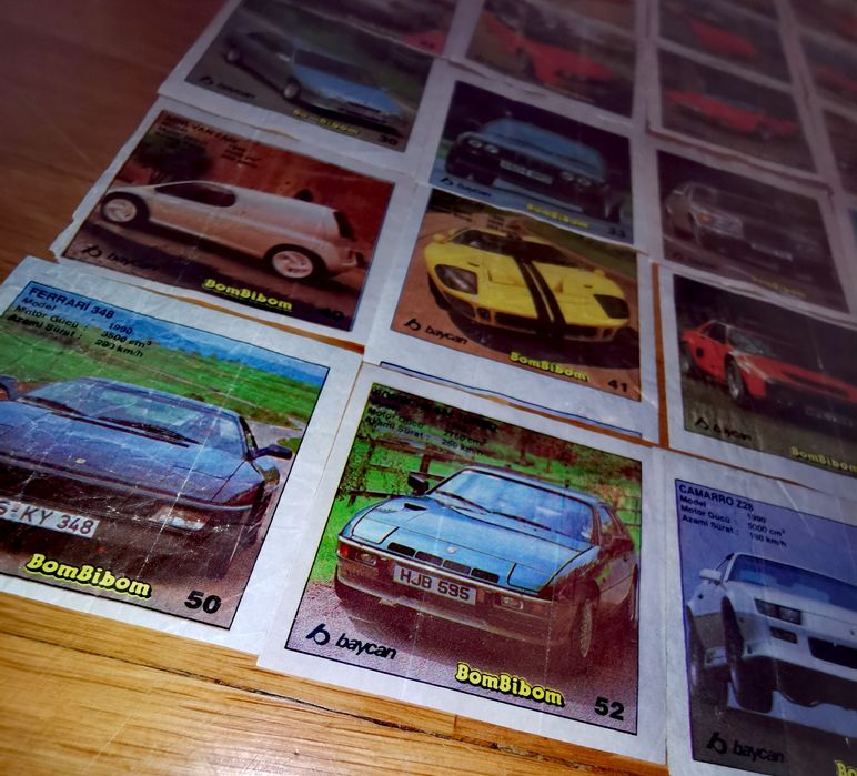 Колекция от картички с коли "BomBibom"